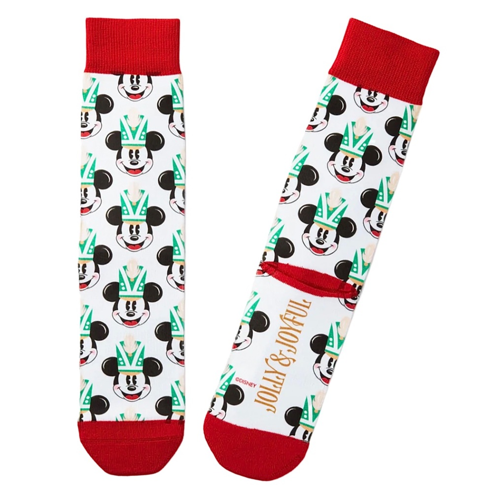 ✨🆕💚🏰HALLMARK:THE WONDER OF DISNEY, THE HEART OF HALLMARK NUTCRACKER SOCKS🏰💚